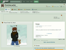 Tablet Screenshot of first-time-artist.deviantart.com