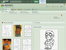 Tablet Screenshot of doormatt74.deviantart.com