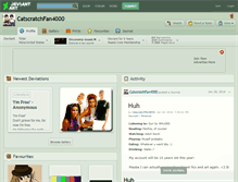 Tablet Screenshot of catscratchfan4000.deviantart.com
