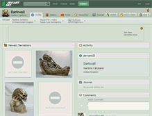 Tablet Screenshot of darkwall.deviantart.com