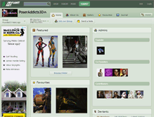 Tablet Screenshot of poseraddicts3d.deviantart.com