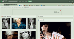 Desktop Screenshot of empressofthevampires.deviantart.com