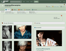 Tablet Screenshot of empressofthevampires.deviantart.com