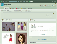 Tablet Screenshot of megan-ness.deviantart.com