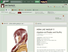 Tablet Screenshot of lola13emily23.deviantart.com