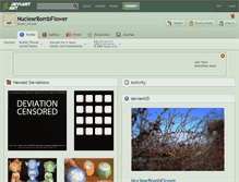Tablet Screenshot of nuclearbombflower.deviantart.com