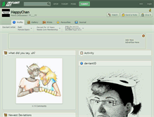 Tablet Screenshot of happychan.deviantart.com