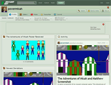 Tablet Screenshot of powermicah.deviantart.com
