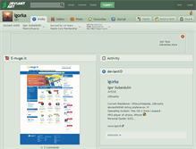 Tablet Screenshot of igorka.deviantart.com