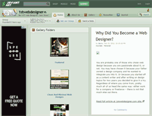 Tablet Screenshot of 1stwebdesigner.deviantart.com