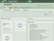 Tablet Screenshot of coneofcheese.deviantart.com