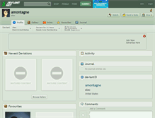 Tablet Screenshot of amontagne.deviantart.com