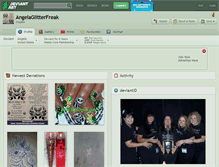 Tablet Screenshot of angelaglitterfreak.deviantart.com