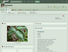 Tablet Screenshot of denmother.deviantart.com