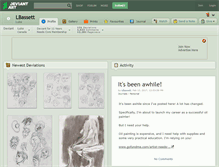 Tablet Screenshot of lbassett.deviantart.com