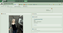 Desktop Screenshot of crazydrummer4562.deviantart.com