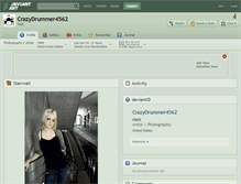 Tablet Screenshot of crazydrummer4562.deviantart.com