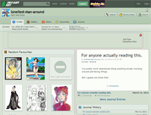 Tablet Screenshot of loneliest-man-around.deviantart.com