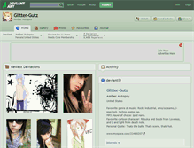Tablet Screenshot of glitter-gutz.deviantart.com