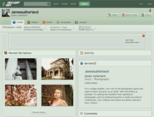 Tablet Screenshot of jamessutherland.deviantart.com