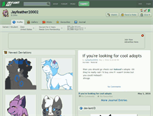 Tablet Screenshot of jayfeather20002.deviantart.com