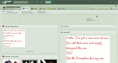 Desktop Screenshot of demoness-sare.deviantart.com