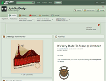 Tablet Screenshot of liquidsouldesign.deviantart.com