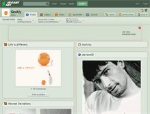 Tablet Screenshot of geckly.deviantart.com