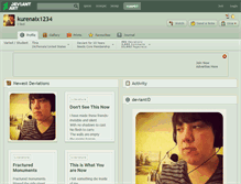 Tablet Screenshot of kurenaix1234.deviantart.com