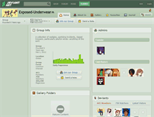 Tablet Screenshot of exposed-underwear.deviantart.com