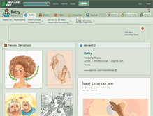 Tablet Screenshot of batzy.deviantart.com