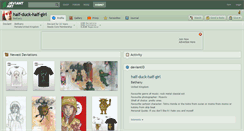 Desktop Screenshot of half-duck-half-girl.deviantart.com