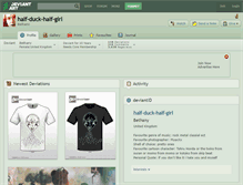 Tablet Screenshot of half-duck-half-girl.deviantart.com