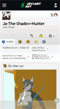 Mobile Screenshot of ja-the-shadow-hunter.deviantart.com