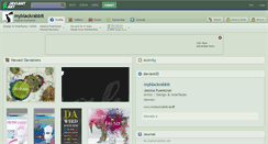 Desktop Screenshot of myblackrabbit.deviantart.com