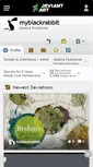 Mobile Screenshot of myblackrabbit.deviantart.com