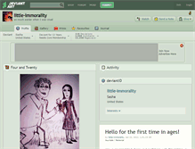 Tablet Screenshot of little-immorality.deviantart.com