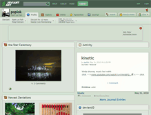 Tablet Screenshot of poplok.deviantart.com