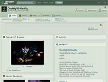 Tablet Screenshot of onenightinkaulitz.deviantart.com