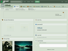 Tablet Screenshot of kiiblade.deviantart.com