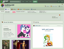 Tablet Screenshot of godshinyn300.deviantart.com