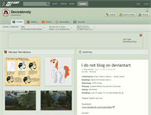 Tablet Screenshot of decoralovely.deviantart.com