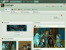 Tablet Screenshot of clydefrogda.deviantart.com