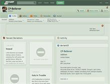 Tablet Screenshot of cp-believer.deviantart.com