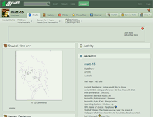 Tablet Screenshot of matt-15.deviantart.com