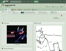 Tablet Screenshot of dragonrider292.deviantart.com