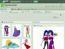 Tablet Screenshot of princesslacusclyn.deviantart.com