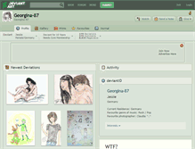 Tablet Screenshot of georgina-87.deviantart.com