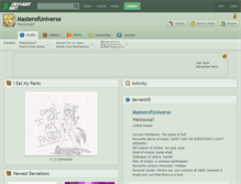 Tablet Screenshot of masterofuniverse.deviantart.com