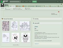 Tablet Screenshot of jizmo.deviantart.com